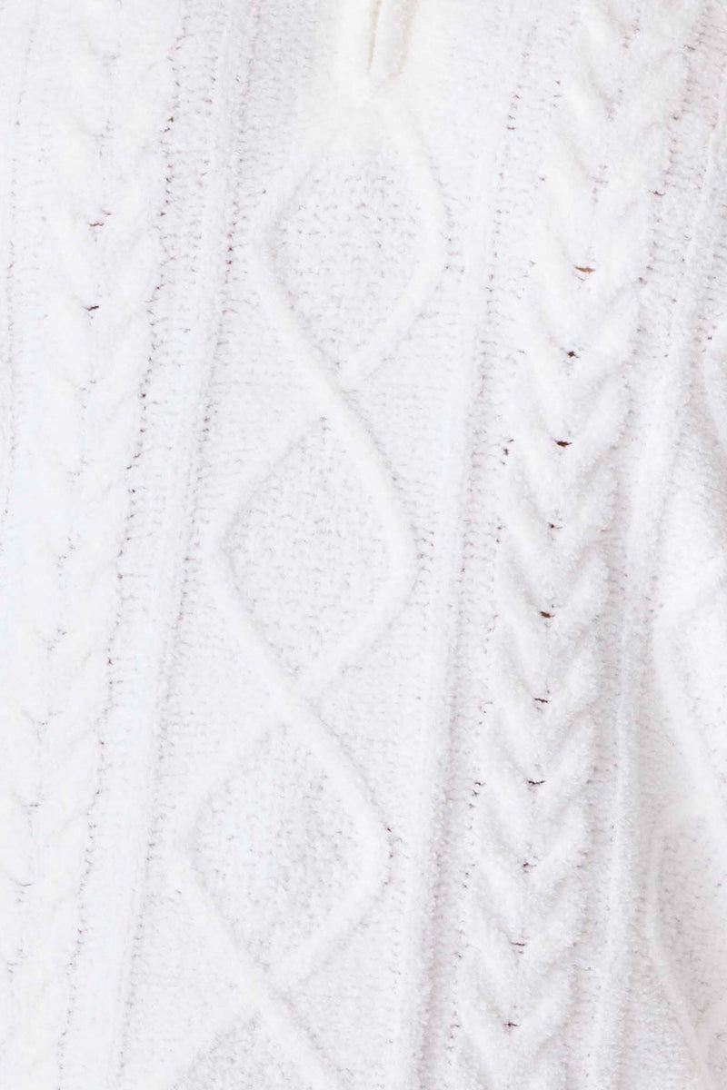 The “Ivory” Chenille Cable Knit Lounge Pants by PJ Salvage