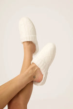 The "Chenille Cable Knit" Slippers by PJ Salvage