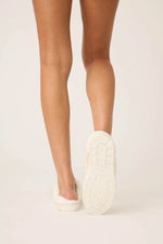 The "Chenille Cable Knit" Slippers by PJ Salvage
