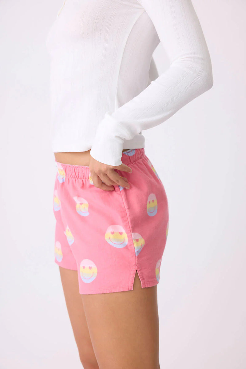 The "Keep on Smiling" Flannel Short by PJ Salvage