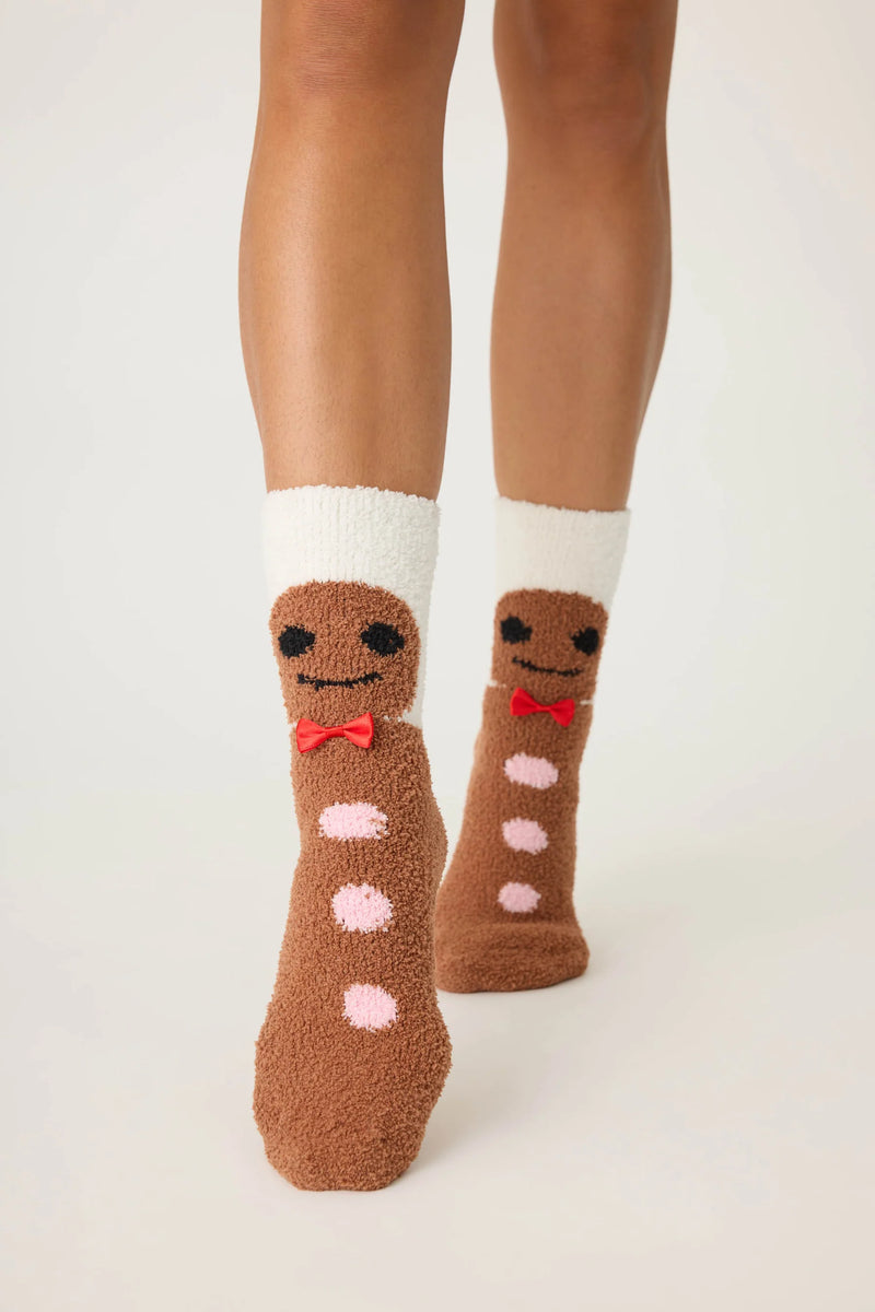 The "Gingerbread" Fun Socks by PJ Salvage