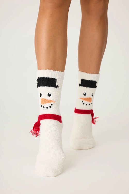 The "Snowman" Fun Socks by PJ Salvage