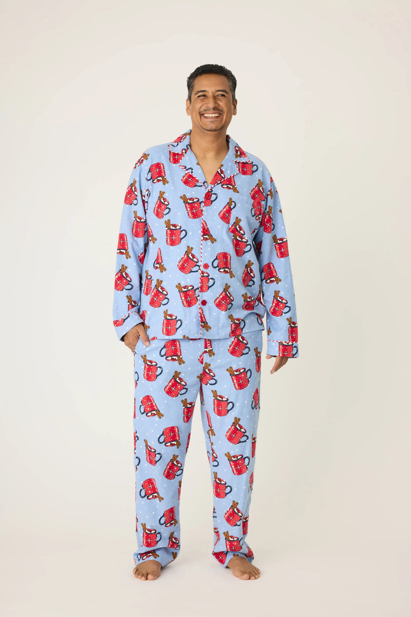 The "Hug in a Mug" Men's Flannel PJs by PJ Salvage