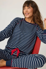 The "Snowflake Kisses" Striped PJ Set by PJ Salvage