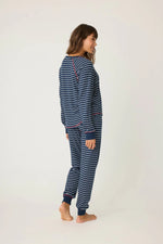 The "Snowflake Kisses" Striped PJ Set by PJ Salvage