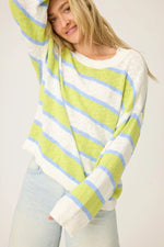 The "Beautiful Life" Striped Snuggle Sweater by PJ Salvage