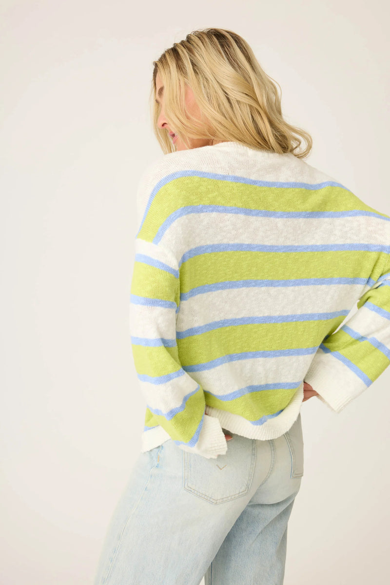 The "Beautiful Life" Striped Snuggle Sweater by PJ Salvage