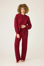 The "Port" Cozy Chenille Cable Knit Pant by PJ Salvage