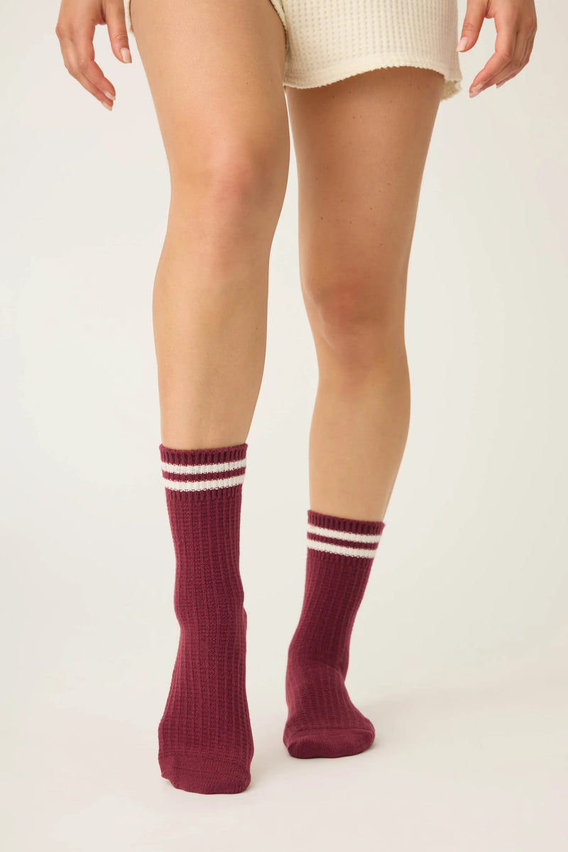 The "Let's Get Cozy" Crew Socks by PJ Salvage