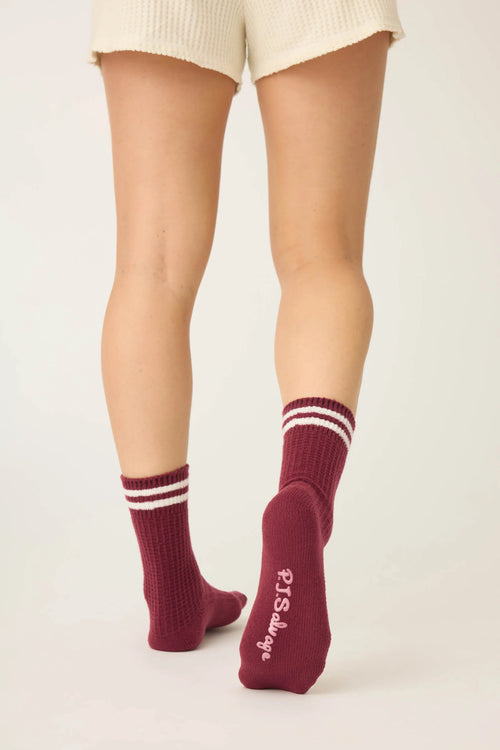 The "Let's Get Cozy" Crew Socks by PJ Salvage