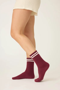 The "Let's Get Cozy" Crew Socks by PJ Salvage