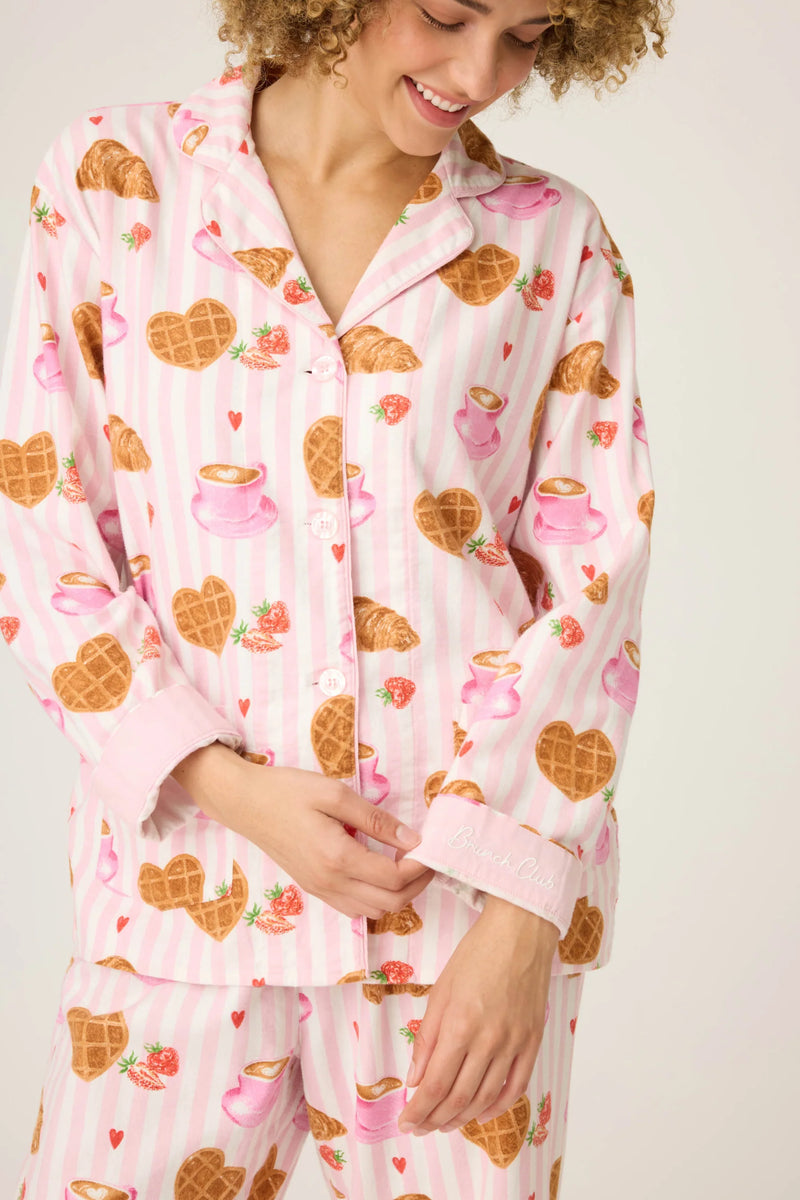 The "Parisian Breakfast" Flannels by PJ Salvage