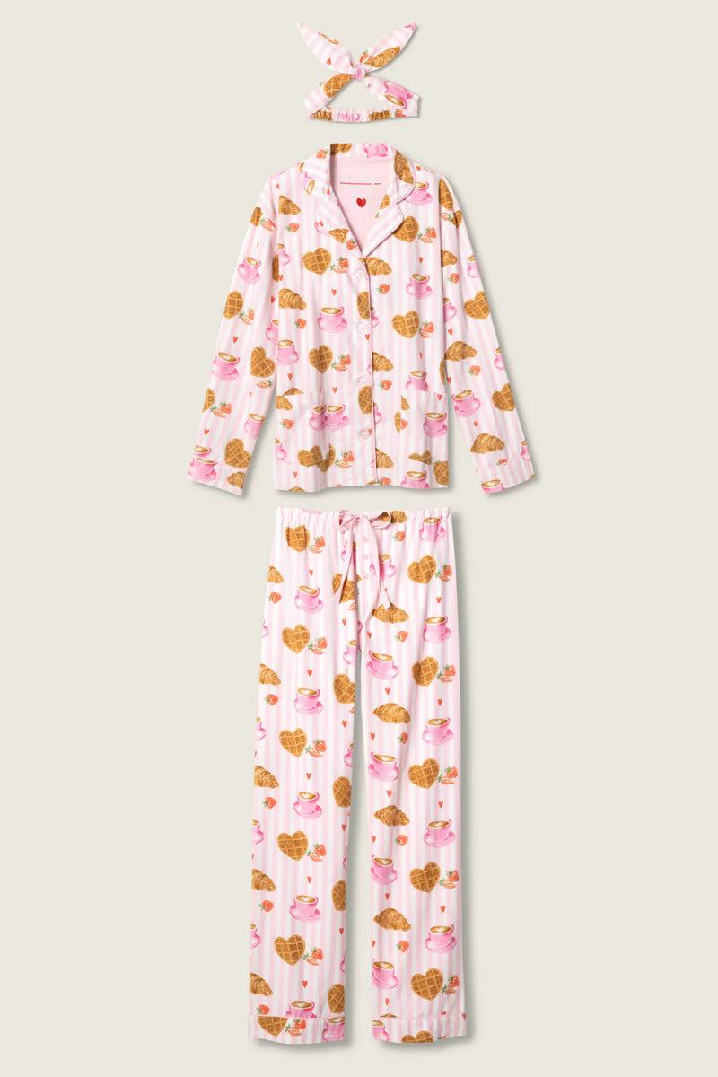 The "Parisian Breakfast" Flannels by PJ Salvage
