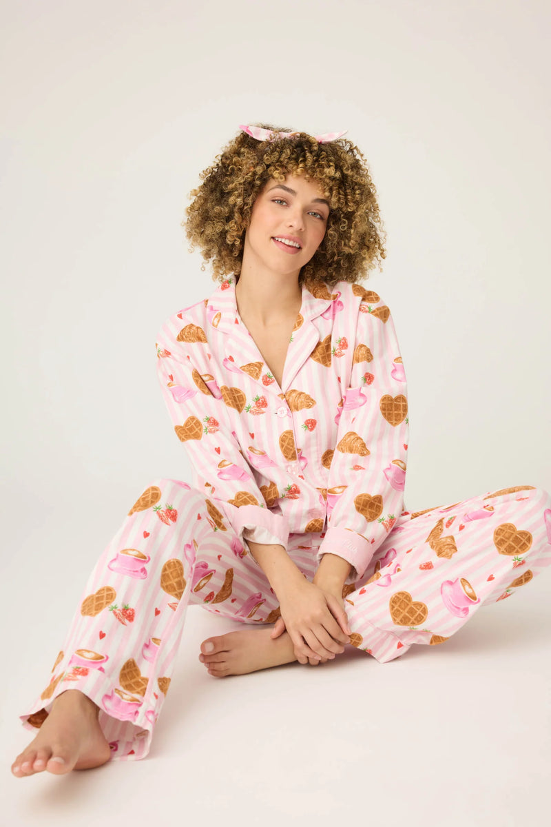 The "Parisian Breakfast" Flannels by PJ Salvage