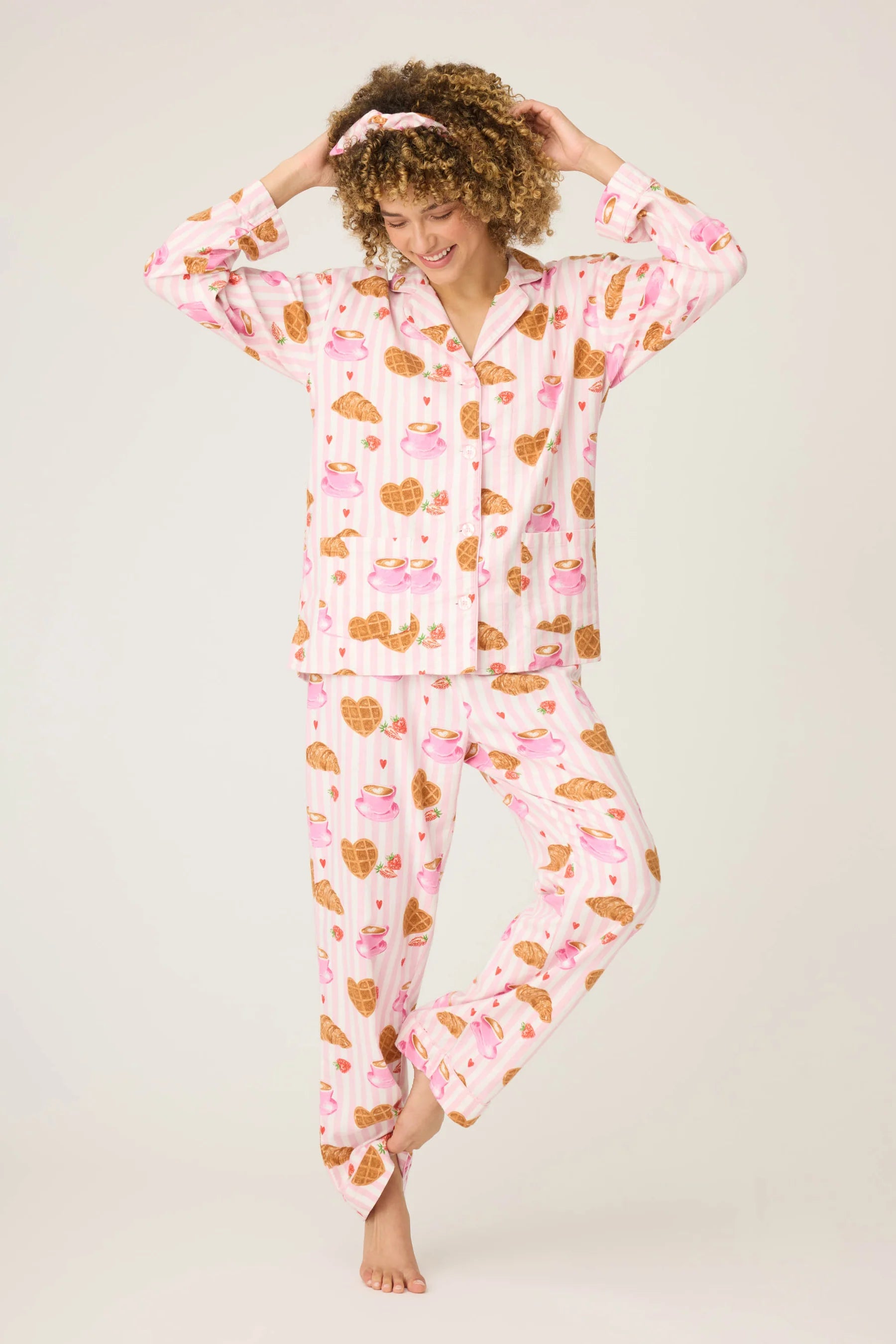 The "Parisian Breakfast" Flannels by PJ Salvage