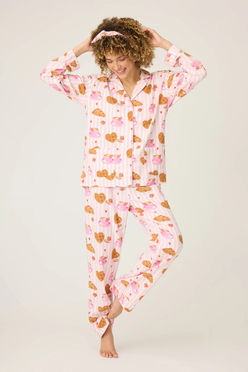 The "Parisian Breakfast" Flannels by PJ Salvage