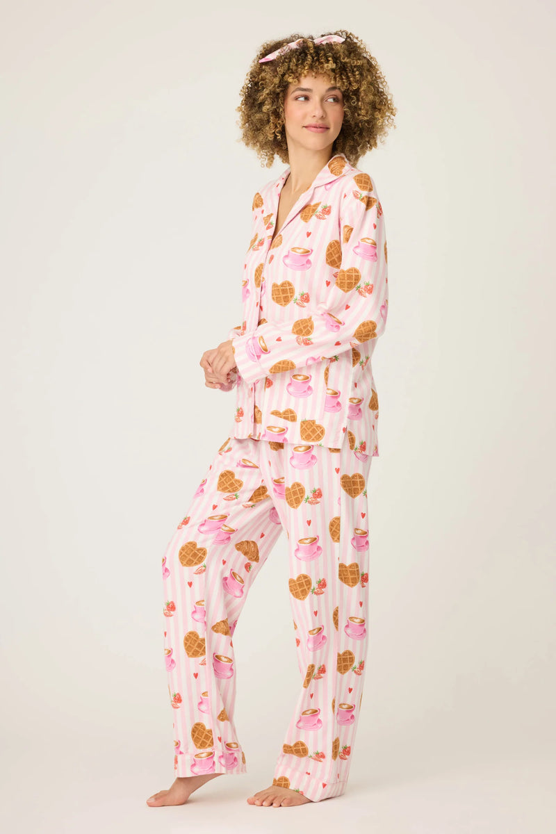 The "Parisian Breakfast" Flannels by PJ Salvage