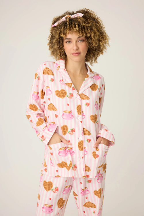 The "Parisian Breakfast" Flannels by PJ Salvage