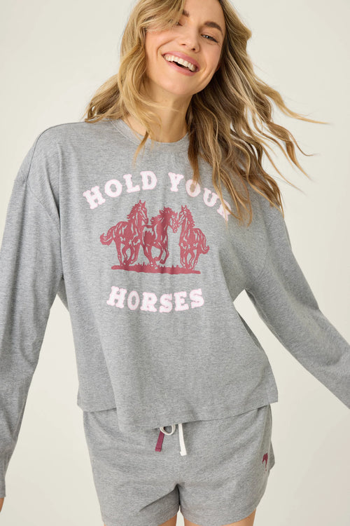The "Hold Your Horses" PJ Set by PJ Salvage