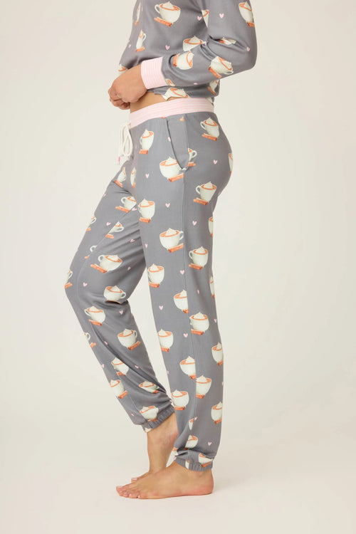 The "Love You a Latte" Banded Pant by PJ Salvage