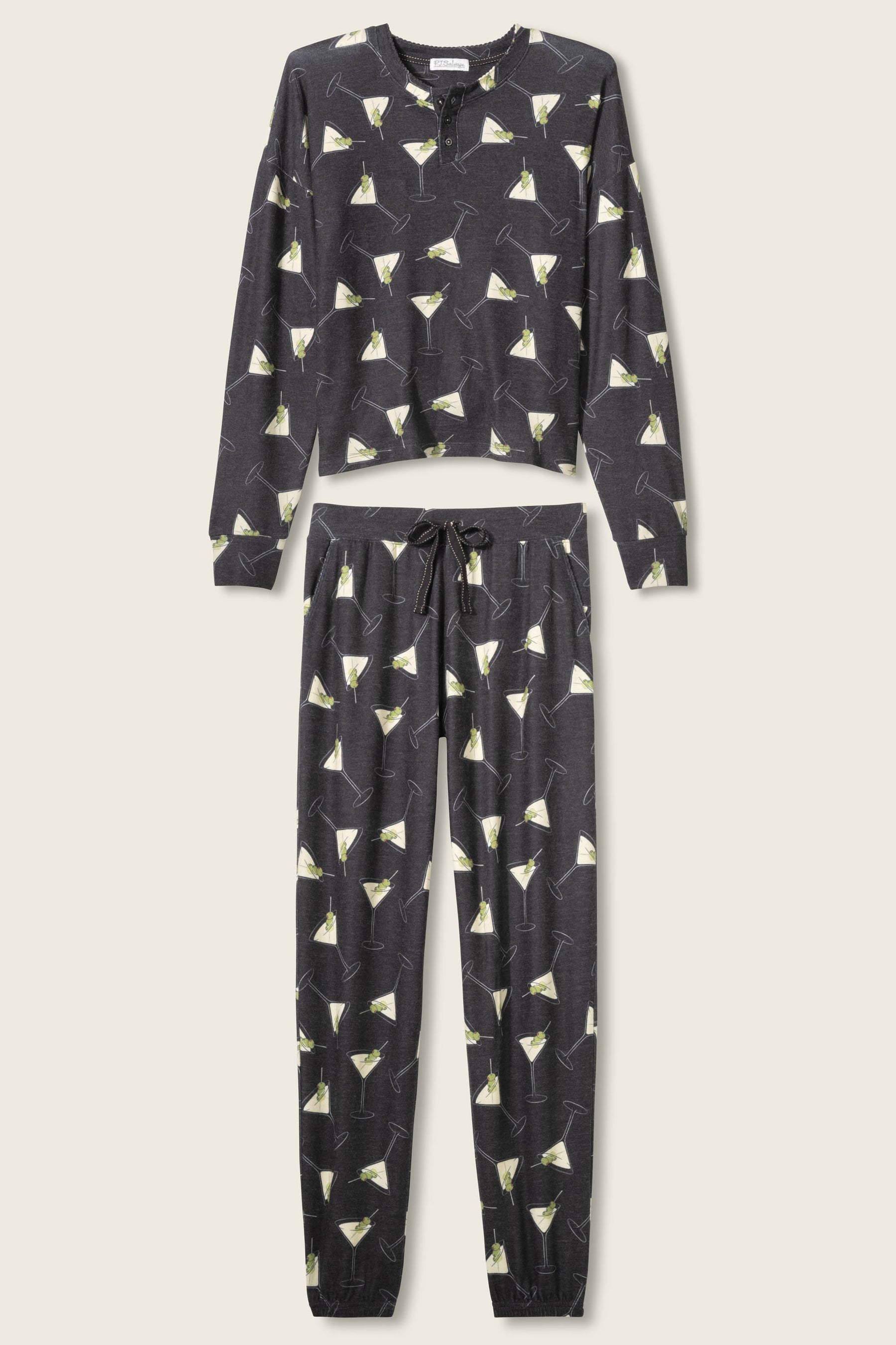 The “Merrier with a Martini” PJ Set by PJ Salvage