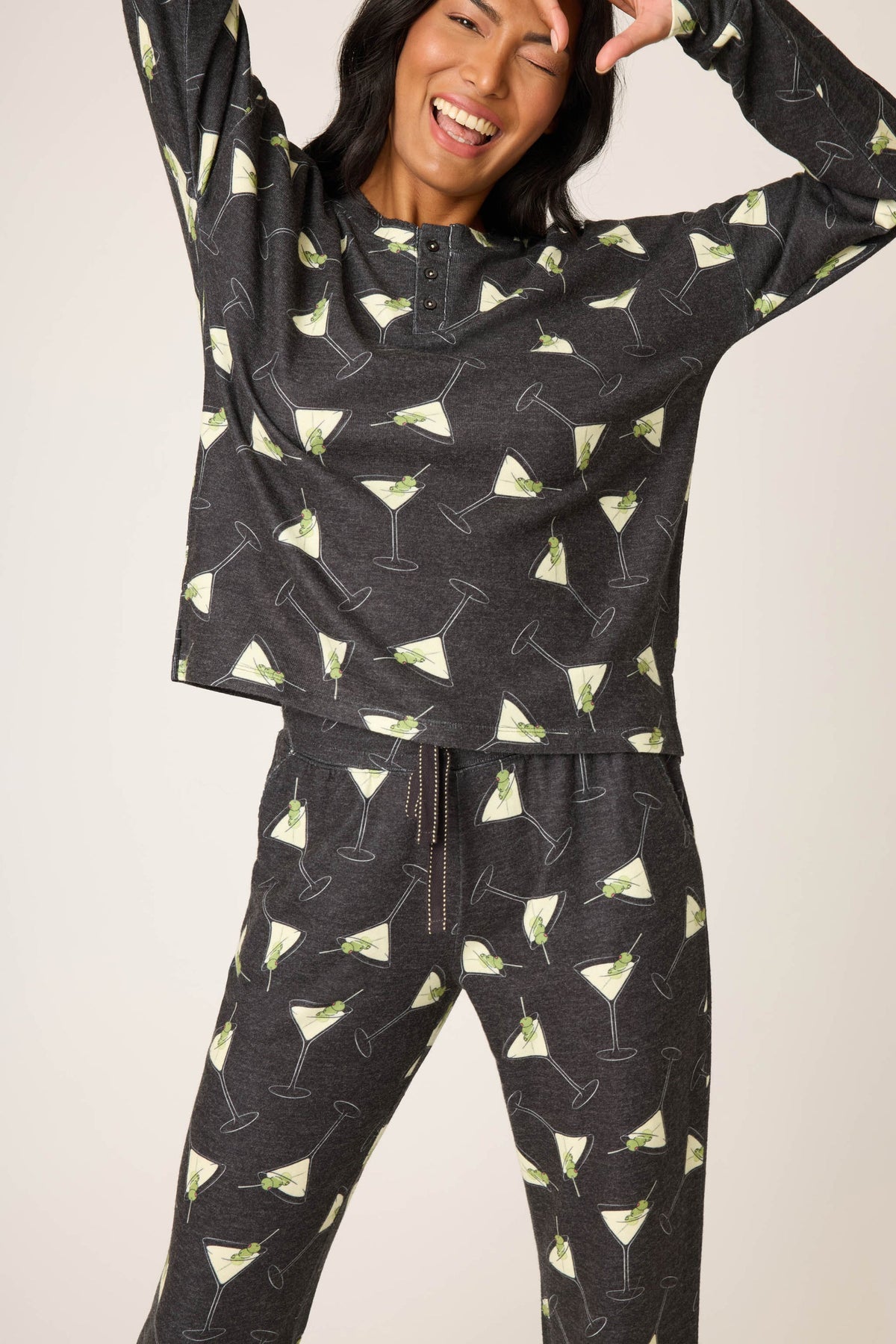The “Merrier with a Martini” PJ Set by PJ Salvage