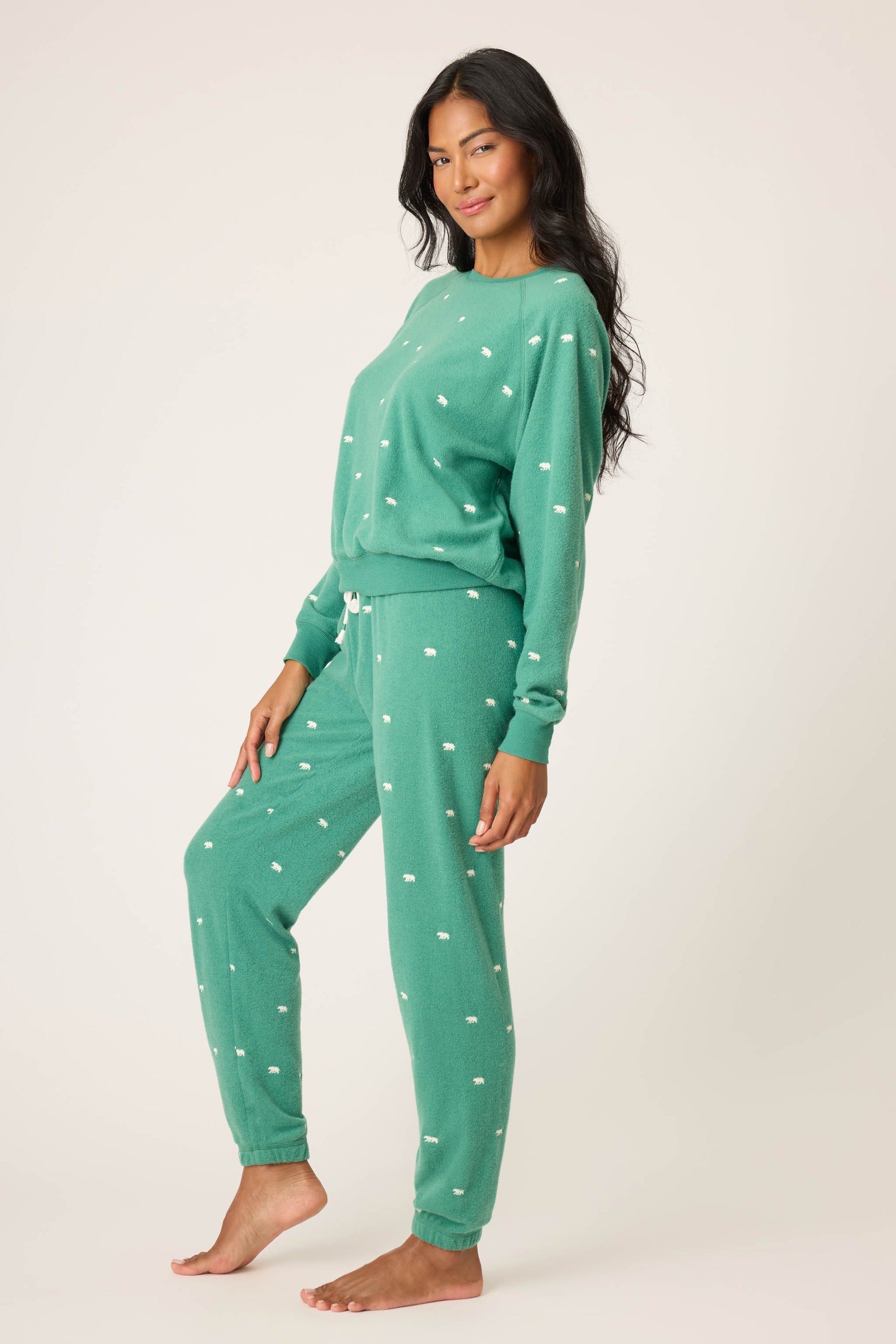 The “Outsider” Embroidered Bear PJ Set by PJ Salvage