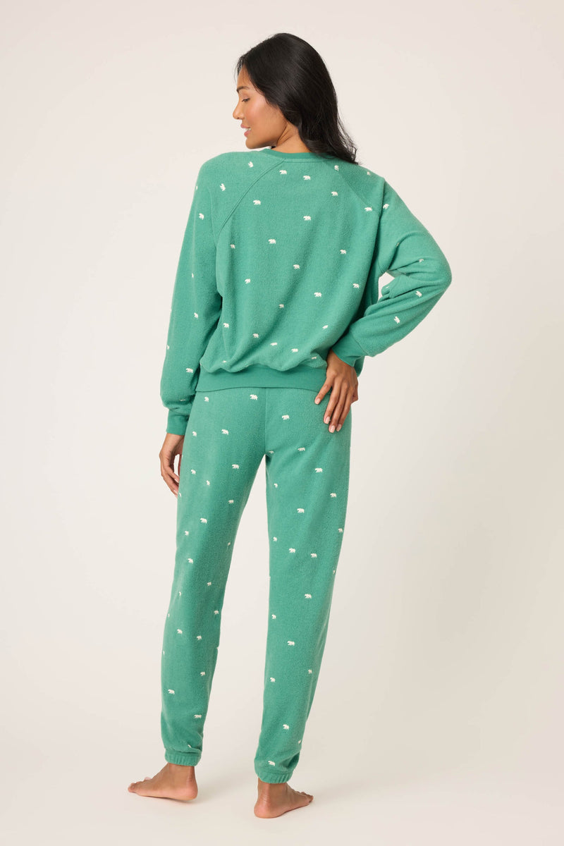 The “Outsider” Embroidered Bear PJ Set by PJ Salvage