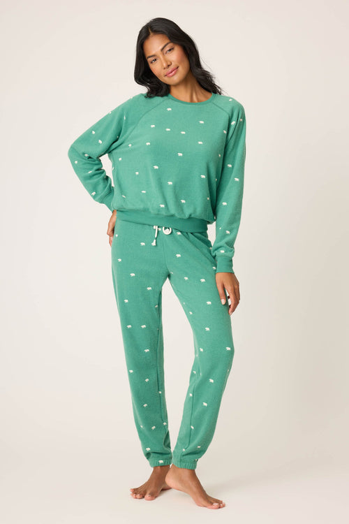 The “Outsider” Embroidered Bear PJ Set by PJ Salvage