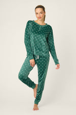 The “Let’s Get Toasty” Velour PJ Set by PJ Salvage