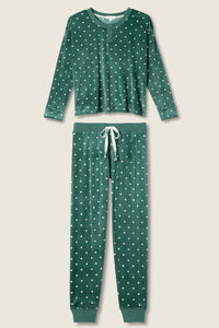 The “Let’s Get Toasty” Velour PJ Set by PJ Salvage