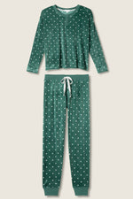The “Let’s Get Toasty” Velour PJ Set by PJ Salvage