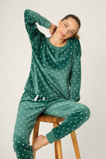 The “Let’s Get Toasty” Velour PJ Set by PJ Salvage