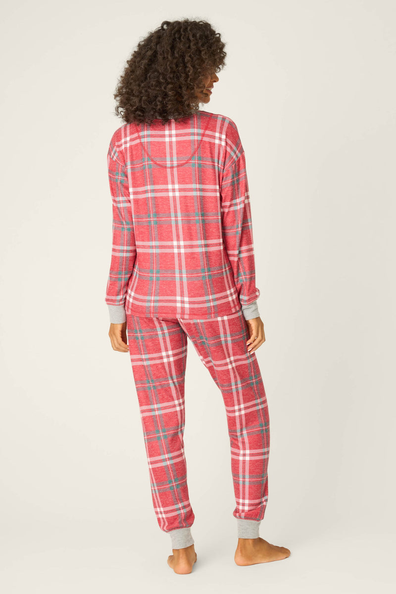 The “Let’s Get Toasty” Red Plaid PJ Set by PJ Salvage