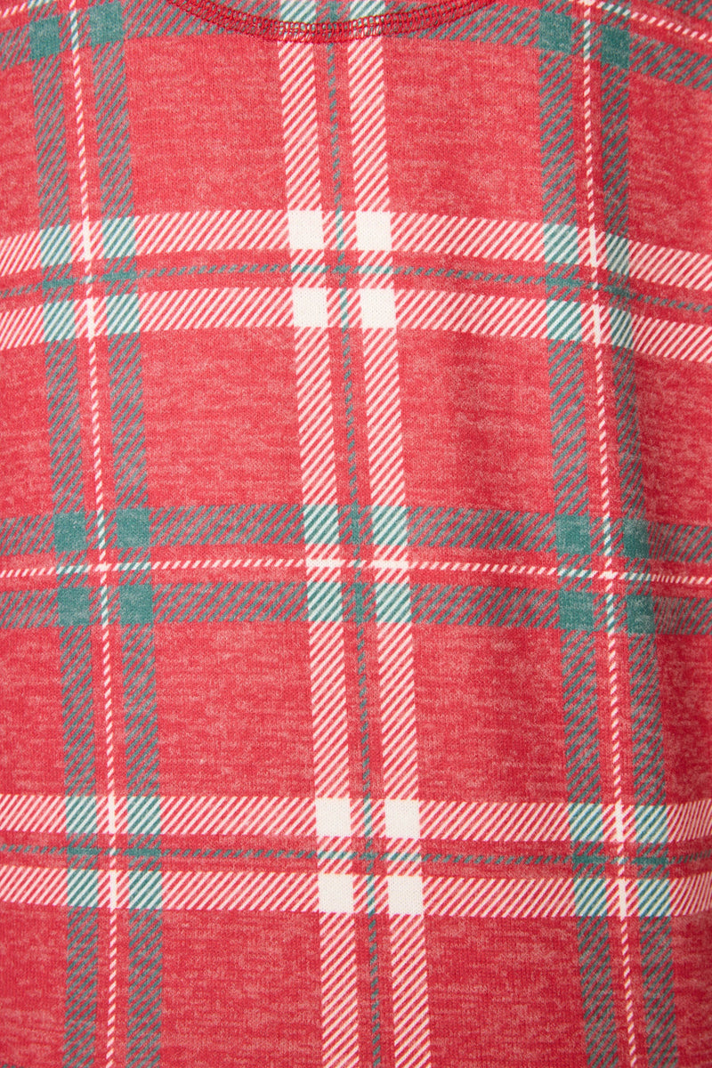 The “Let’s Get Toasty” Red Plaid PJ Set by PJ Salvage