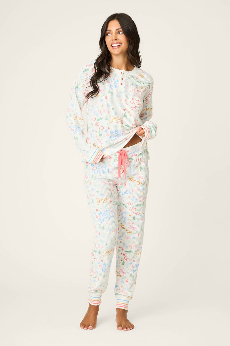 The “Fa La La” Ski Jammies by PJ Salvage