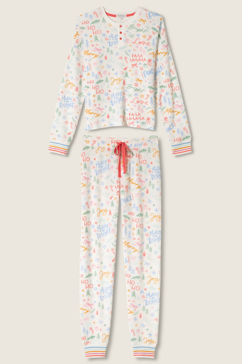 The “Fa La La” Ski Jammies by PJ Salvage