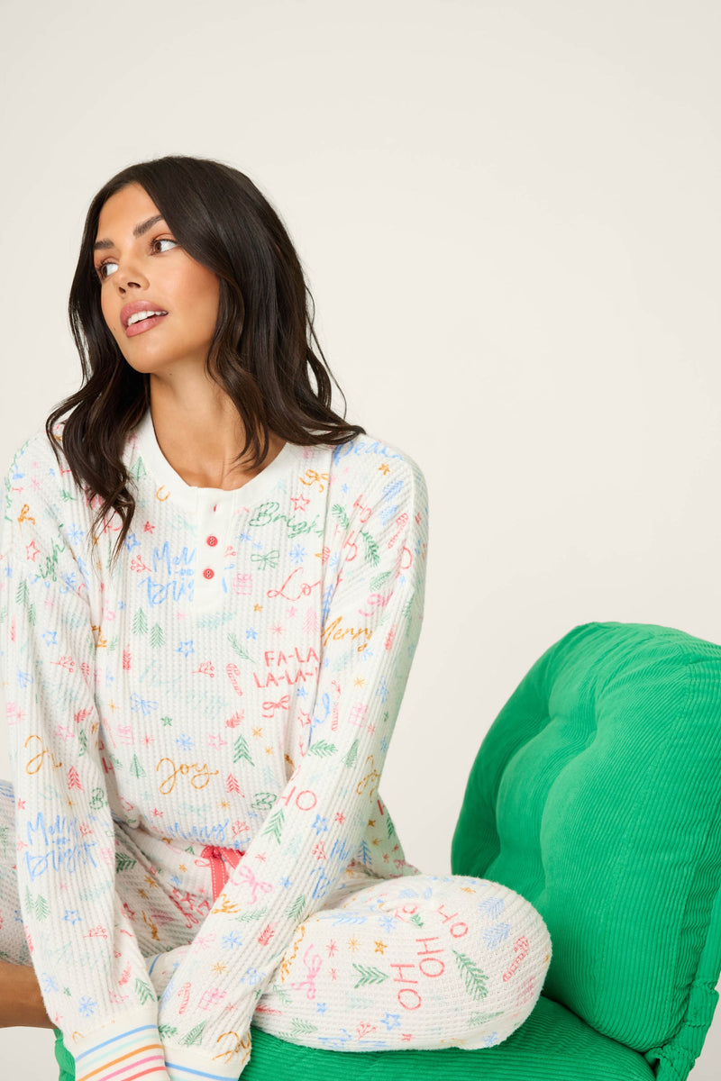 The “Fa La La” Ski Jammies by PJ Salvage