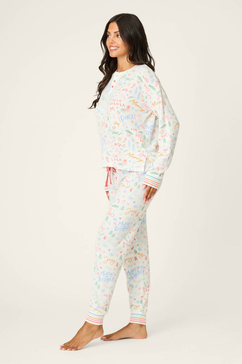 The “Fa La La” Ski Jammies by PJ Salvage