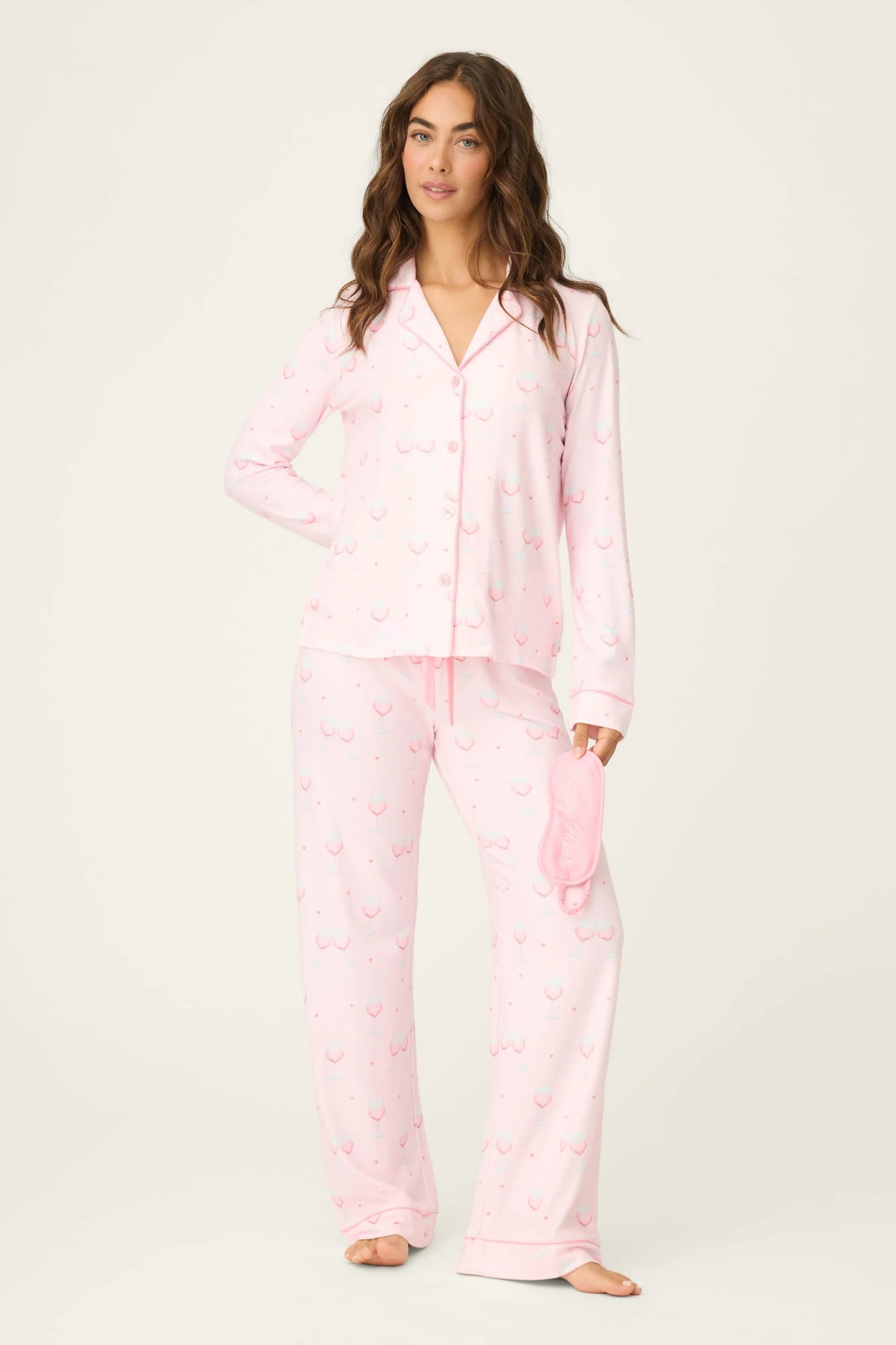 The "Happy Hour" PJ Set with Eye Mask by PJ Salvage