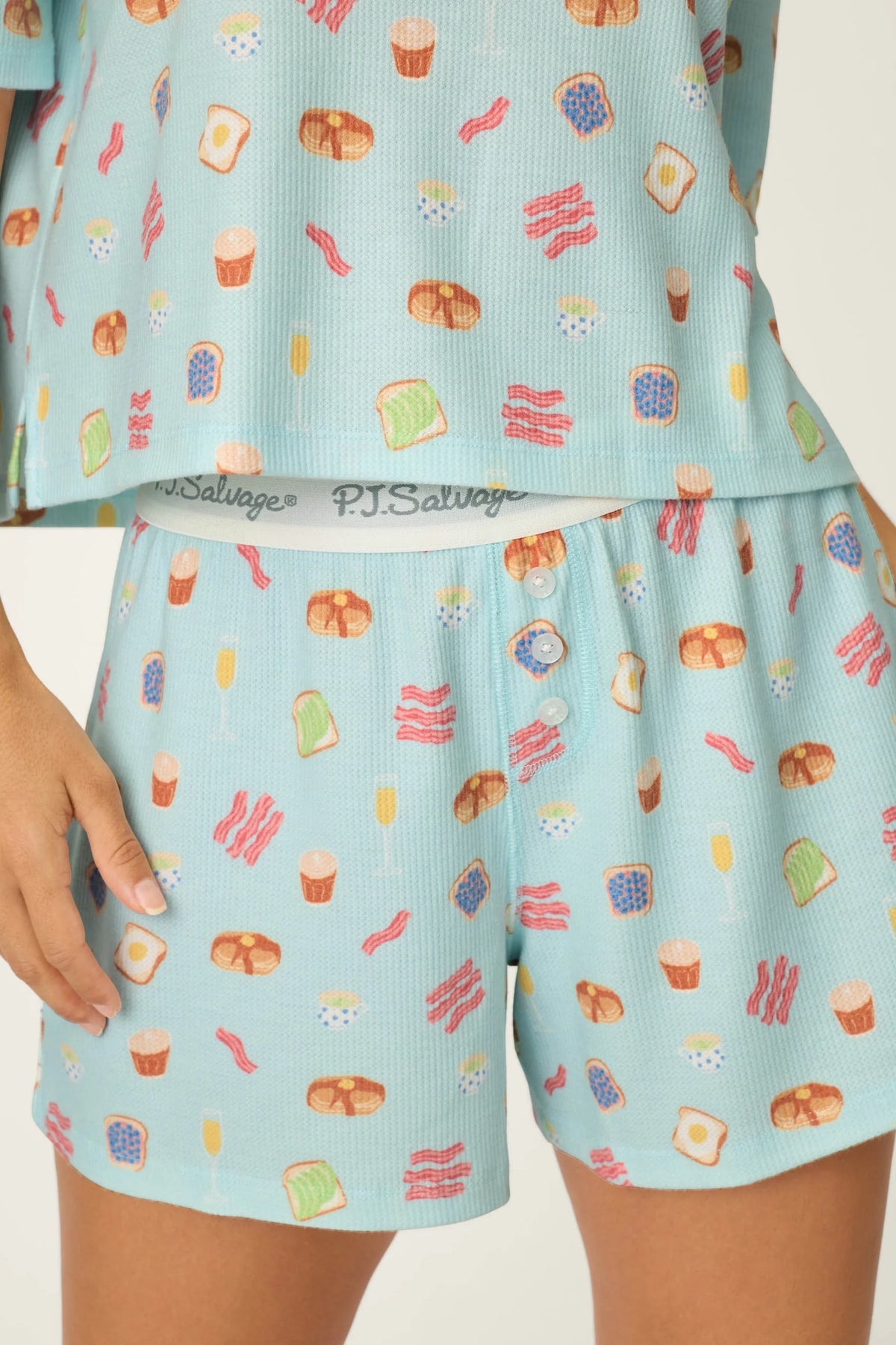 The "Sunday Brunch" Boyfriend Boxer Set by PJ Salvage