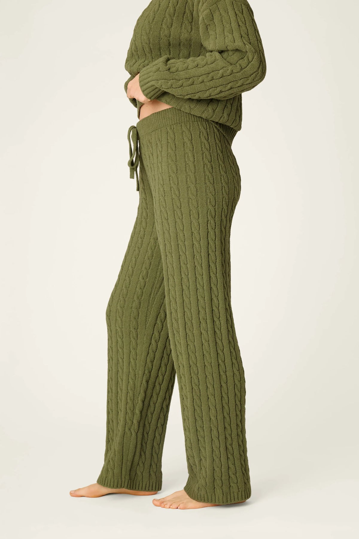 The "Olivine" Cozy Chenille Cable Knit Pant by PJ Salvage