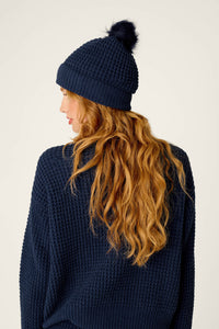 The Cozy Chenille Waffle Beanie by PJ Salvage