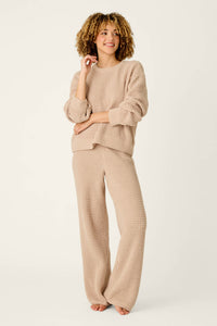 The "Cozy Chenille Waffle Sweater" by PJ Salvage