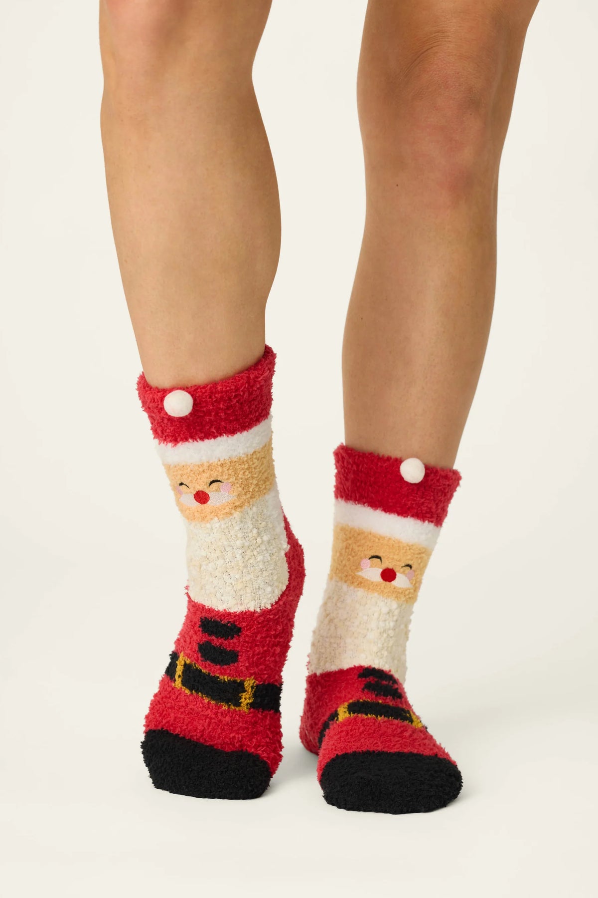 The "Jolly Santa" Cozy Socks