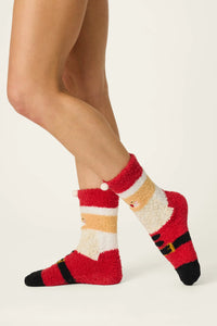 The "Jolly Santa" Cozy Socks