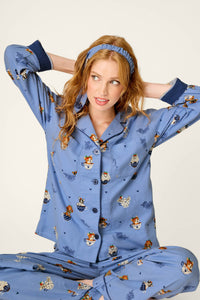 The "Teacup Pups" Flannels by PJ Salvage