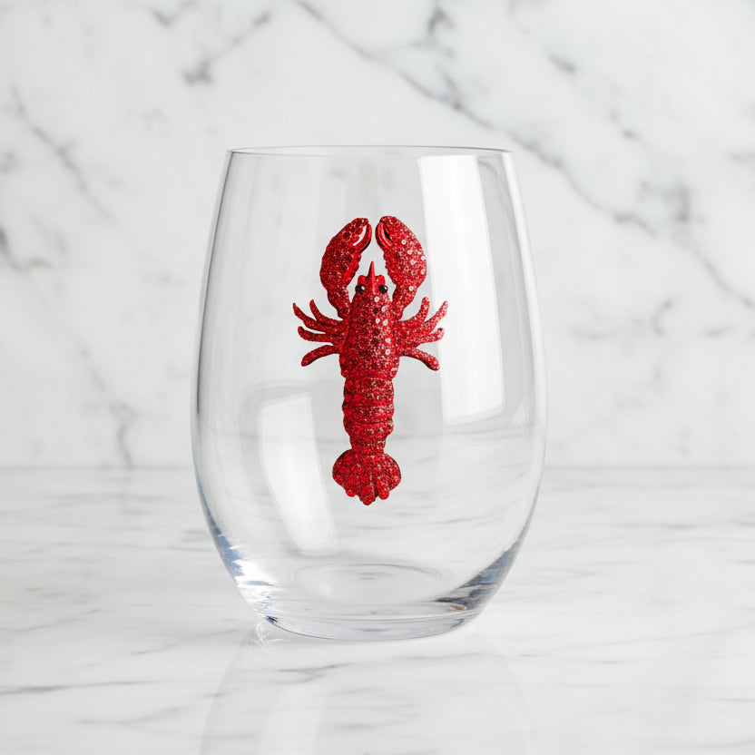 The "Lobster" Stemless Wineglass