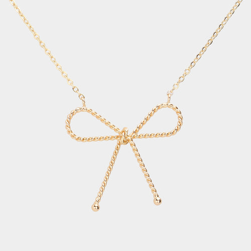 The "Roped Bow" Necklace