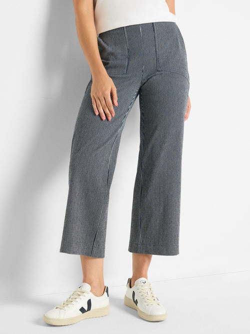 The "All Day Stripe Wide Leg Jeans" by Nic +Zoe